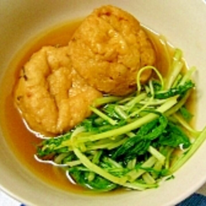 作り置きレシピ(/・ω・)②がんもと水菜のさっと煮